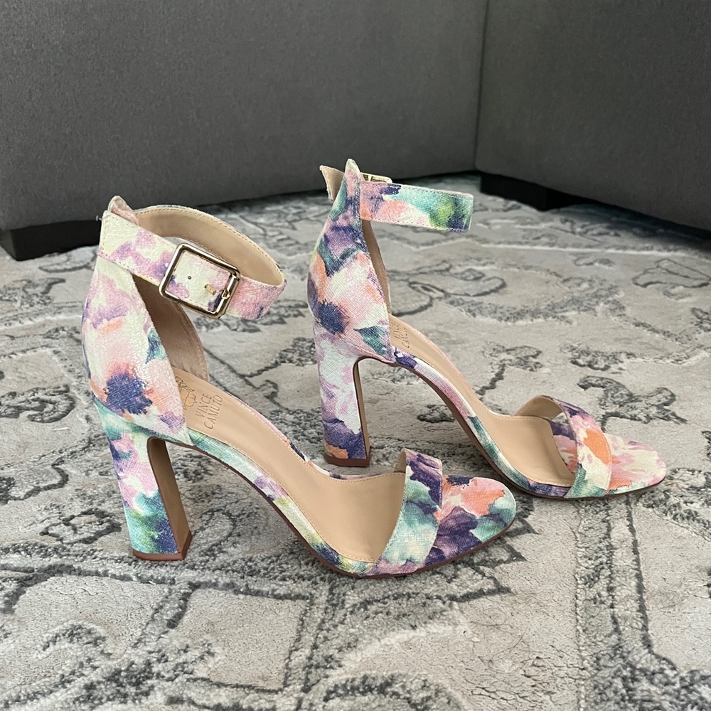 Floral Vince Camuto heels